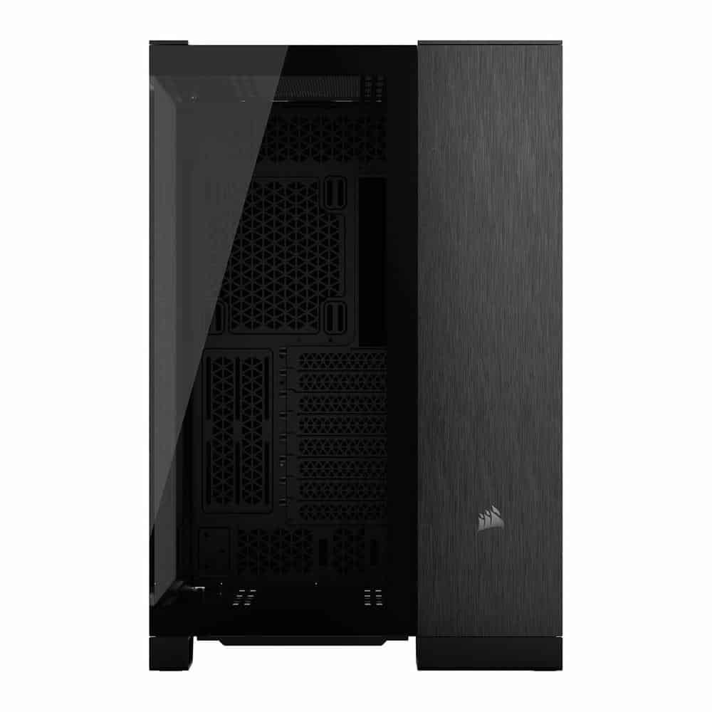 (image for) Corsair 6500X Black/Obsidian Aluminium Dual Chamber Tempered Glass Mid Tower PC Ca